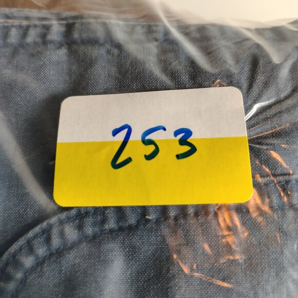 VINTAGE LL Bean Barn Jacket Womens Large Petite Blue Cotton Canvas Chore Coat - Picture 15 of 15